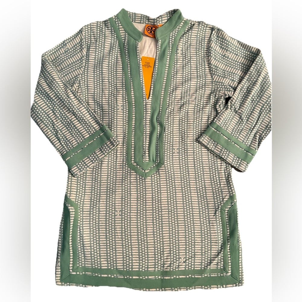 NWT Tory Burch Oceanic Print Terry Cloth Tunic Women’s Size Small